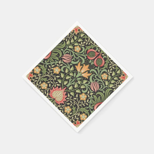 William Morris Persian Floral Antique Serviette (Ecke)