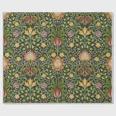 William Morris Persian Floral Botanical Design Geschenkpapier (Flach)