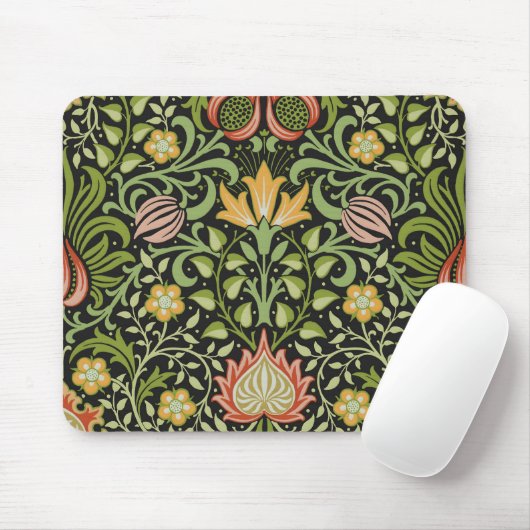 William Morris Persian Floral Botanical Design Mousepad (Mit Mouse)