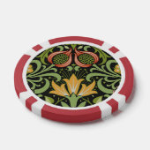 William Morris Persian Floral Botanical Design Pokerchips (Einzeln)