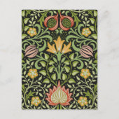 William Morris Persian Floral Botanical Design Postkarte (Vorderseite)