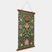 William Morris Persian Floral Botanical Design Wandteppich Mit Holzrahmen (Gewinkelt)