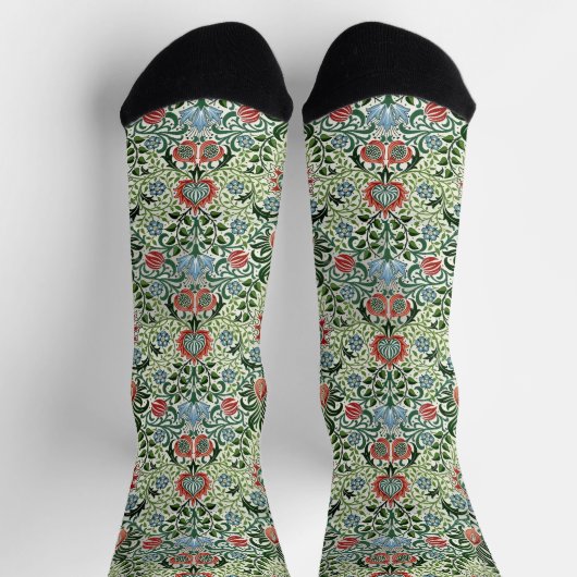 William Morris "Persian Floral" Socken (Oben)