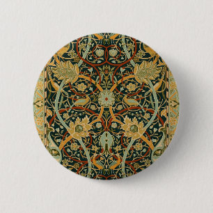 William Morris Persian Oriental Tepet Art Button