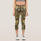 William Morris Persian Oriental Tepet Art Capri Leggings (Vorderseite)