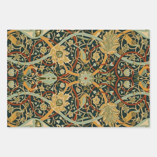 William Morris Persian Oriental Tepet Art Geschenkpapier Set (Vorderseite)
