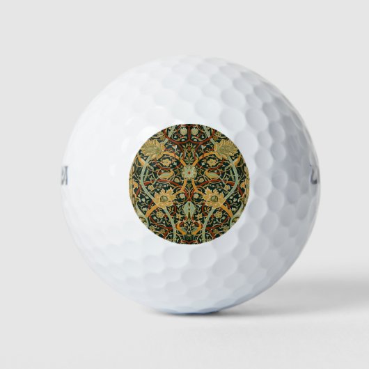 William Morris Persian Oriental Tepet Art Golfball (Vorderseite)