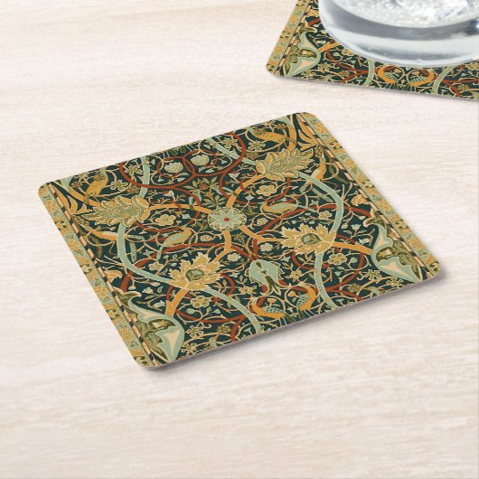 William Morris Persian Oriental Tepet Art Rechteckiger Pappuntersetzer (angewinkelt)