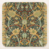 William Morris Persian Oriental Tepet Art Rechteckiger Pappuntersetzer (Vorderseite)