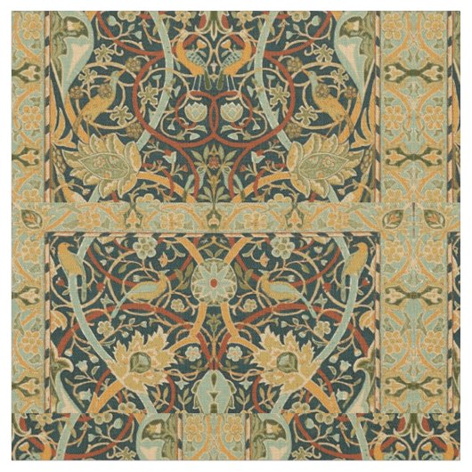 William Morris Persian Oriental Tepet Art Stoff (Nahaufnahme)