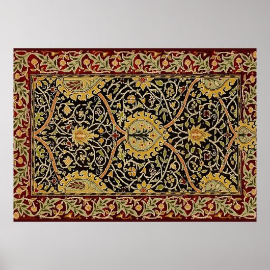 William Morris Persian Tepet Art Print Design Poster (Vorne)