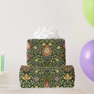 William Morris Persisch Schwarze Blumengestaltung Geschenkpapier