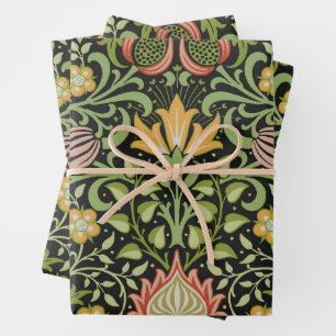 William Morris Persischer Floral Botanischer Entwu Geschenkpapier Set