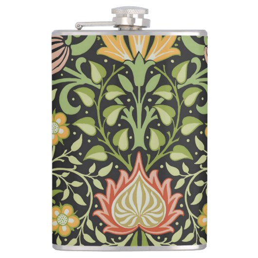 William Morris Persisches Blumendesign Flachmann (Vorderseite)
