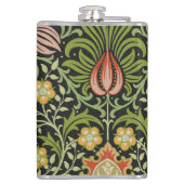 William Morris Persisches Blumendesign Flachmann (Rückseite)