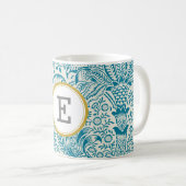 William Morris PERSONALISIERT INITIAL Kaffeetasse (VorderseiteRechts)