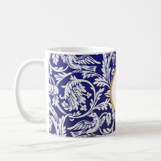 William Morris PERSONALISIERT INITIAL Kaffeetasse (Links)