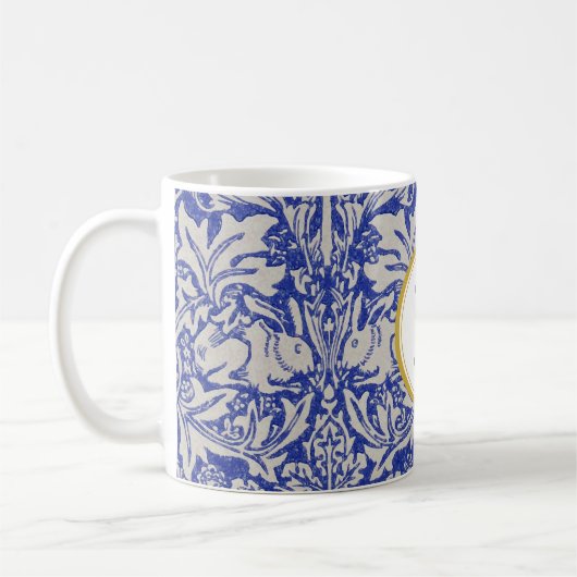 William Morris PERSONALISIERT INITIAL Kaffeetasse (Links)