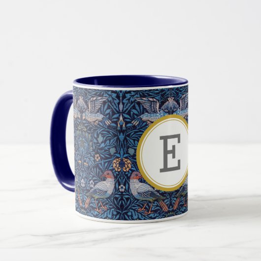 William Morris PERSONALISIERT INITIAL Tasse (Vorderseite Links)