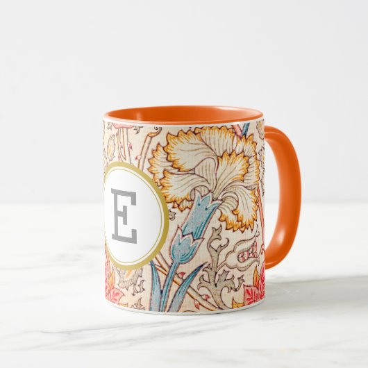 William Morris PERSONALISIERT INITIAL Tasse (VorderseiteRechts)
