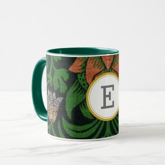 William Morris PERSONALISIERT INITIAL Tasse (Vorderseite Links)