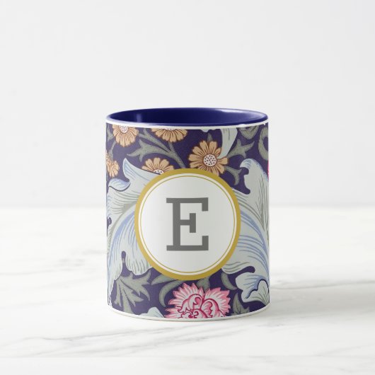 William Morris PERSONALISIERT INITIAL Tasse (Zentrum)