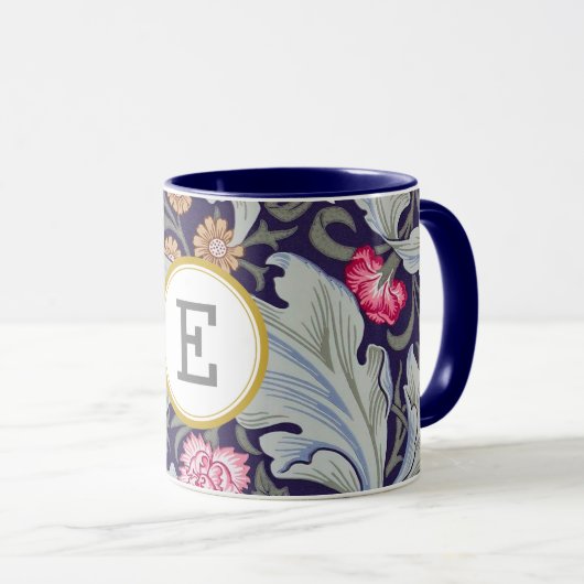 William Morris PERSONALISIERT INITIAL Tasse (VorderseiteRechts)