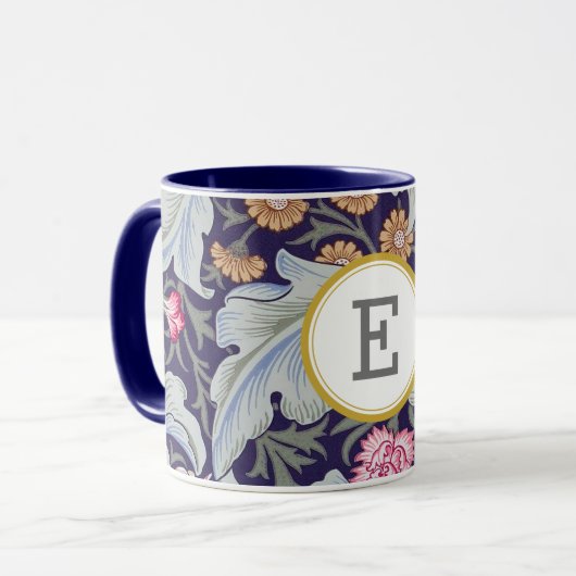 William Morris PERSONALISIERT INITIAL Tasse (Vorderseite Links)