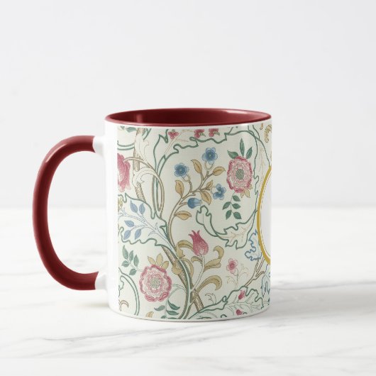 William Morris PERSONALISIERT INITIAL Tasse (Links)