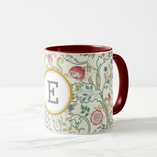 William Morris PERSONALISIERT INITIAL Tasse (VorderseiteRechts)
