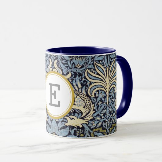 William Morris PERSONALISIERT INITIAL Tasse (VorderseiteRechts)