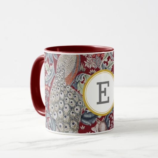William Morris PERSONALISIERT INITIAL Tasse (Vorderseite Links)