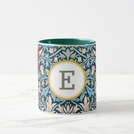William Morris PERSONALISIERT INITIAL Tasse (Zentrum)