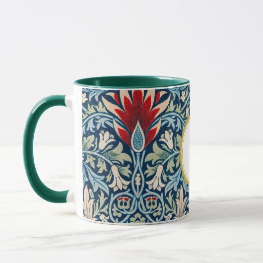 William Morris PERSONALISIERT INITIAL Tasse (Links)