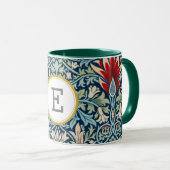 William Morris PERSONALISIERT INITIAL Tasse (VorderseiteRechts)