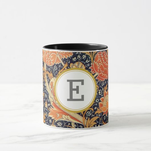 William Morris PERSONALISIERT INITIAL Tasse (Zentrum)