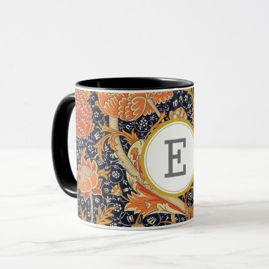 William Morris PERSONALISIERT INITIAL Tasse (Vorderseite Links)