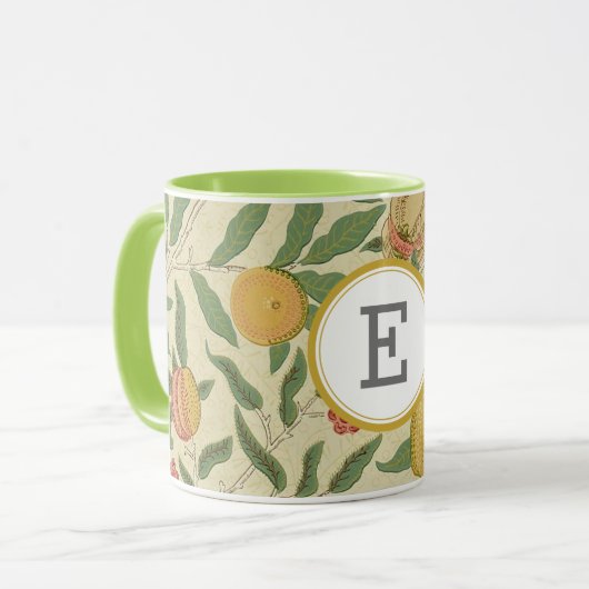 William Morris PERSONALISIERT INITIAL Tasse (Vorderseite Links)