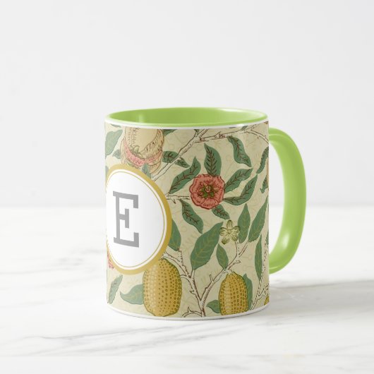 William Morris PERSONALISIERT INITIAL Tasse (VorderseiteRechts)
