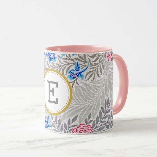 William Morris PERSONALISIERT INITIAL Tasse (VorderseiteRechts)