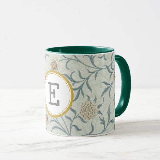 William Morris PERSONALISIERT INITIAL Tasse (VorderseiteRechts)