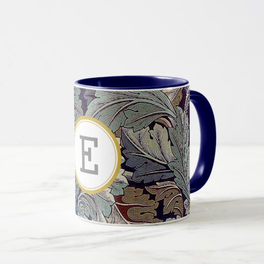 William Morris PERSONALISIERT INITIAL Tasse (VorderseiteRechts)