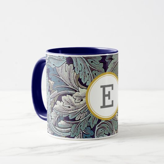 William Morris PERSONALISIERT INITIAL Tasse (Vorderseite Links)