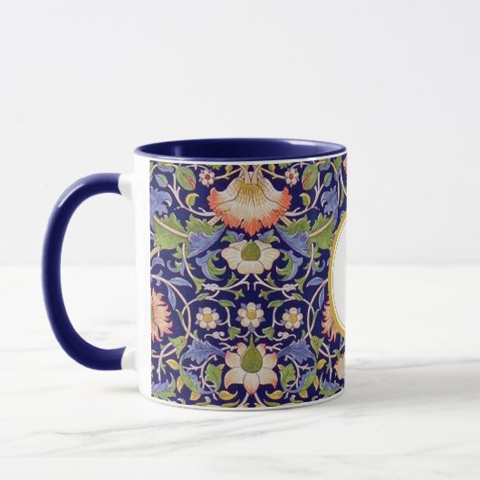 William Morris PERSONALISIERT INITIAL Tasse (Links)