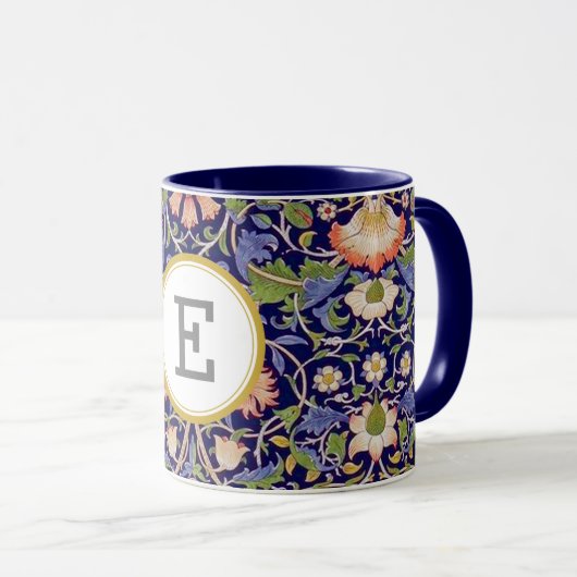 William Morris PERSONALISIERT INITIAL Tasse (VorderseiteRechts)