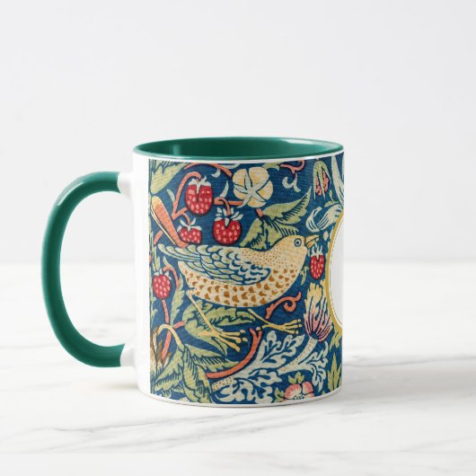 William Morris PERSONALISIERT INITIAL Tasse (Links)