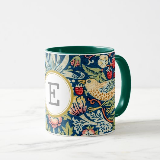 William Morris PERSONALISIERT INITIAL Tasse (VorderseiteRechts)