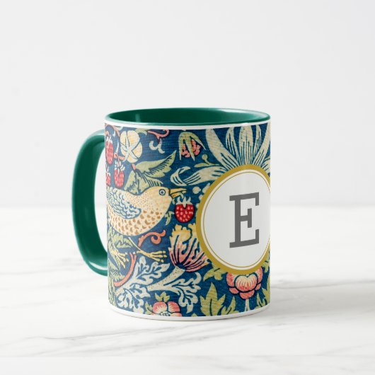 William Morris PERSONALISIERT INITIAL Tasse (Vorderseite Links)