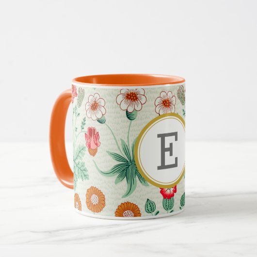 William Morris PERSONALISIERT INITIAL Tasse (Vorderseite Links)