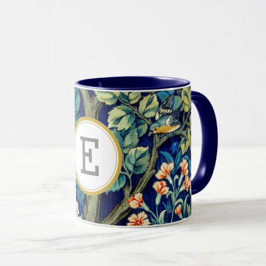 William Morris PERSONALISIERT INITIAL Tasse (VorderseiteRechts)